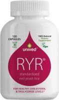 Unived Unived RYR, Red Yeast Rice, Cholesterol Management, 1200mg, 120 Veg Caps(116 g)