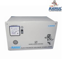 View RAHUL ALPHA ZONE C5 KVA/20 AMP In Put 140-280 Volt 3 Step Main Line Copper Transformer Auto Matic Voltage Stabilizer(LG GRAY) Home Appliances Price Online(RAHUL)