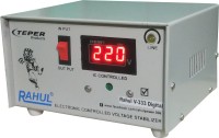View Rahul V-333 c Digital 600 VA/2 AMP 100-290 Volt 1 Refrigerator 90 Ltr to 185 Ltr 5 Step Auto Matic Digital Voltage Stabilizer Digital Auto Matic Stabilizer(White) Home Appliances Price Online(RAHUL)