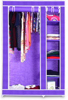 birdy Micro Fiber Collapsible Wardrobe(Finish Color - purple) RS.1899.00