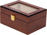 Medetai Wooden Watch Box(Brown, Holds 3 Watches)   Watches  (Medetai)