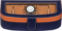 Leather World Trendy Watch Box(Purple, Tan, Holds 5 Watches) Leather World Trendy Watch Box(Purple, Tan, Holds 5 Watches)