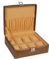 Borse BWC013 Watch Box(Gold, Holds 8 Watches) RS.894.00