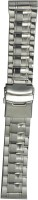KOLET Two Tone Solid S6S 22 mm Stainless Steel Watch Strap(Silver)