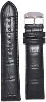KOLET Croco U18 18 mm Genuine Leather Watch Strap(Black)