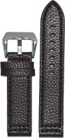 KOLET Dotted 24BR 24 mm Genuine Leather Watch Strap(Brown)