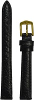 KOLET Ladies Dotted N12 12 mm Genuine Leather Watch Strap(Black)