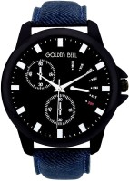Golden Bell GB-643BlkDBluStrap Analog Watch  - For Men   Watches  (Golden Bell)