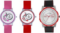 Volga Designer FVOLGA Beautiful New Branded Type Watches Men and Women Combo162 VOLGA Band Analog Watch  - For Couple   Watches  (Volga)