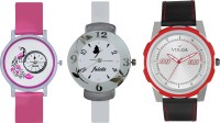 Volga Designer FVOLGA Beautiful New Branded Type Watches Men and Women Combo170 VOLGA Band Analog Watch  - For Couple   Watches  (Volga)