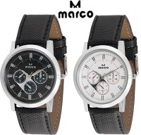 Marco elite 188 gents combo blk wht Analog Watch  - For Men   Watches  (Marco)