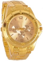Just In Time Rosra Golden Analog Watch  - For Men   Watches  (Just In Time)