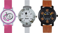 View Frida Designer VOLGA Beautiful New Branded Type Watches Men and Women Combo643 VOLGA Band Analog Watch  - For Couple Wrist Watches Price Online(Frida)