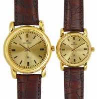 Maxima 24744/24494LMPY Gold Analog Watch For Couple