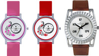 View Volga Designer FVOLGA Beautiful New Branded Type Watches Men and Women Combo156 VOLGA Band Analog Watch  - For Couple Wrist Watches Price Online(Volga)