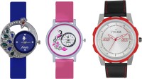 Volga Designer FVOLGA Beautiful New Branded Type Watches Men and Women Combo122 VOLGA Band Analog Watch  - For Couple   Watches  (Volga)