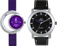 Volga Designer FVOLGA Beautiful New Branded Type Watches Men and Women Combo55 VOLGA Band Analog Watch  - For Couple   Watches  (Volga)