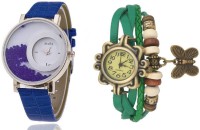 Mxre Blue-Green-Wrist Analog Watch  - For Women   Watches  (Mxre)