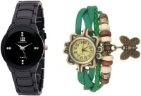 IIK Collection Black-Green-Wrist Analog Watch  - For Women   Watches  (IIK Collection)