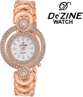 Dezine DZ-LR002-WHT-CPR  Analog Watch For Girls