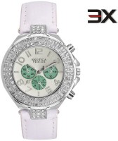 Exotica Fashions EFN-07-WHITE-LIGHT GREEN-NEW New Series Analog Watch For Women