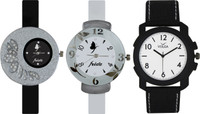 View Frida Designer VOLGA Beautiful New Branded Type Watches Men and Women Combo377 VOLGA Band Analog Watch  - For Couple Wrist Watches Price Online(Frida)