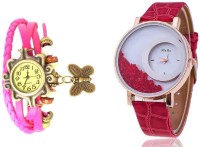 Mxre Pink-Red-Wrist Analog Watch  - For Women   Watches  (Mxre)