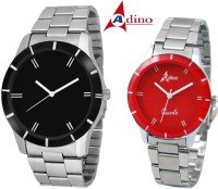 Adino AD8495 Casino Fox Valentine Analog Watch For Couple