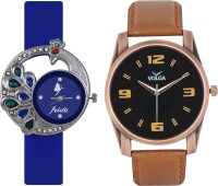 Frida Designer VOLGA Beautiful New Branded Type Watches Men and Women Combo53 VOLGA Band Analog Watch  - For Couple   Watches  (Frida)