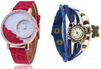 Mxre Red-Blue Analog Watch  - For Women   Watches  (Mxre)