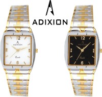 Adixion 9153BM021 Combo Gold Steel Analog Watch  - For Men   Watches  (Adixion)