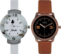 Frida Designer VOLGA Beautiful New Branded Type Watches Men and Women Combo200 VOLGA Band Analog Watch  - For Couple   Watches  (Frida)