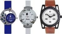 Volga Designer FVOLGA Beautiful New Branded Type Watches Men and Women Combo141 VOLGA Band Analog Watch  - For Couple   Watches  (Volga)