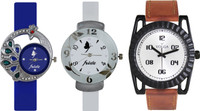 View Volga Designer FVOLGA Beautiful New Branded Type Watches Men and Women Combo141 VOLGA Band Analog Watch  - For Couple Wrist Watches Price Online(Volga)