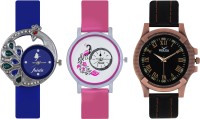 Frida Designer VOLGA Beautiful New Branded Type Watches Men and Women Combo424 VOLGA Band Analog Watch  - For Couple   Watches  (Frida)