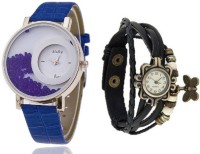 Mxre Blue-Black-Wrist Analog Watch  - For Women   Watches  (Mxre)