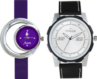 View Volga Designer FVOLGA Beautiful New Branded Type Watches Men and Women Combo56 VOLGA Band Analog Watch  - For Couple Wrist Watches Price Online(Volga)