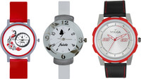 View Volga Designer FVOLGA Beautiful New Branded Type Watches Men and Women Combo194 VOLGA Band Analog Watch  - For Couple Wrist Watches Price Online(Volga)
