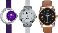 View Frida Designer VOLGA Beautiful New Branded Type Watches Men and Women Combo719 VOLGA Band Analog Watch  - For Couple Wrist Watches Price Online(Frida)