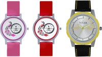 Volga Designer FVOLGA Beautiful New Branded Type Watches Men and Women Combo163 VOLGA Band Analog Watch  - For Couple   Watches  (Volga)