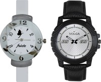 Volga Designer FVOLGA Beautiful New Branded Type Watches Men and Women Combo70 VOLGA Band Analog Watch  - For Couple   Watches  (Volga)
