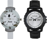 View Volga Designer FVOLGA Beautiful New Branded Type Watches Men and Women Combo70 VOLGA Band Analog Watch  - For Couple Wrist Watches Price Online(Volga)