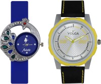 Volga Designer FVOLGA Beautiful New Branded Type Watches Men and Women Combo45 VOLGA Band Analog Watch  - For Couple   Watches  (Volga)
