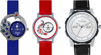 View Volga Designer FVOLGA Beautiful New Branded Type Watches Men and Women Combo136 VOLGA Band Analog Watch  - For Couple Wrist Watches Price Online(Volga)