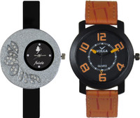 View Frida Designer VOLGA Beautiful New Branded Type Watches Men and Women Combo14 VOLGA Band Analog Watch  - For Couple Wrist Watches Price Online(Frida)