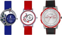 Volga Designer FVOLGA Beautiful New Branded Type Watches Men and Women Combo138 VOLGA Band Analog Watch  - For Couple   Watches  (Volga)