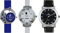Volga Designer FVOLGA Beautiful New Branded Type Watches Men and Women Combo143 VOLGA Band Analog Watch  - For Couple   Watches  (Volga)