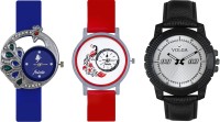 Volga Designer FVOLGA Beautiful New Branded Type Watches Men and Women Combo134 VOLGA Band Analog Watch  - For Couple   Watches  (Volga)