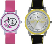 Volga Designer FVOLGA Beautiful New Branded Type Watches Men and Women Combo53 VOLGA Band Analog Watch  - For Couple   Watches  (Volga)
