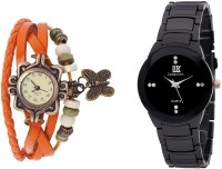 IIK Collection Orange-Black-Wrist Analog Watch  - For Women   Watches  (IIK Collection)